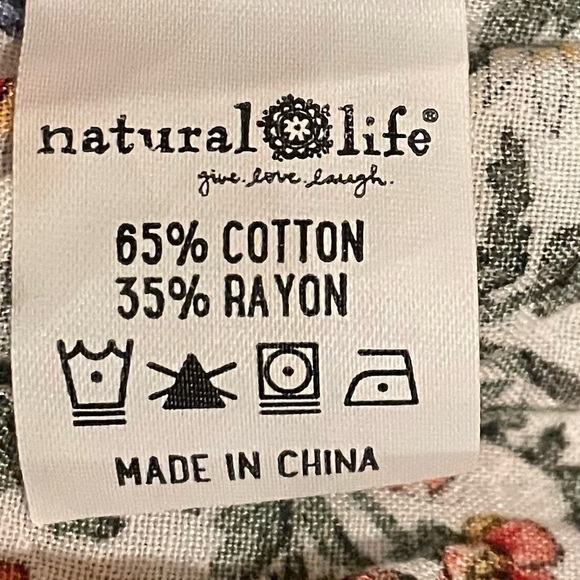 NATURAL LIFE Dress Floral Print Maxi Women's Sz Large Black Tiered - EUC - Picture 8 of 11